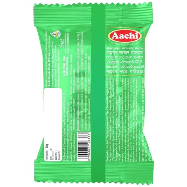 Aachi Madras Sambar Powder 100g - Image 2