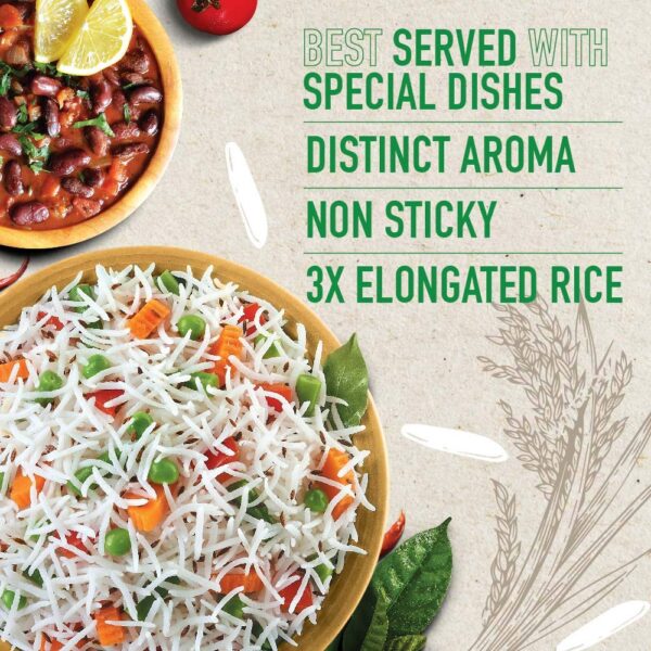INDIA GATE BASMATI RICE DUBAR 1kg - Image 3