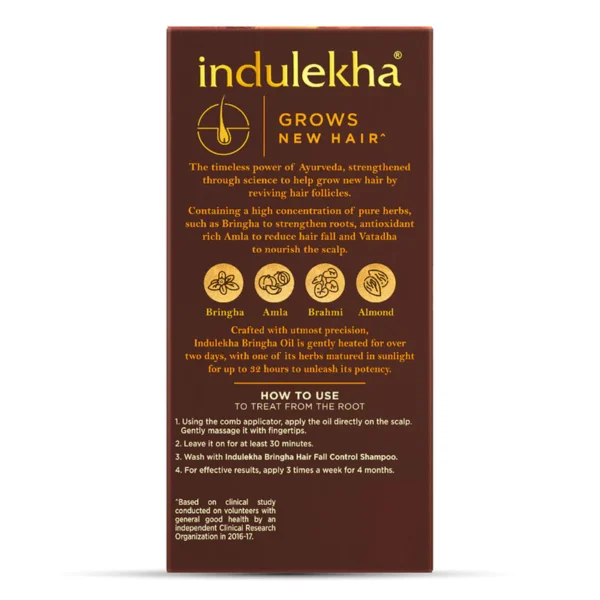 Indulekha Bringha Hair Oil 100ml - Image 4