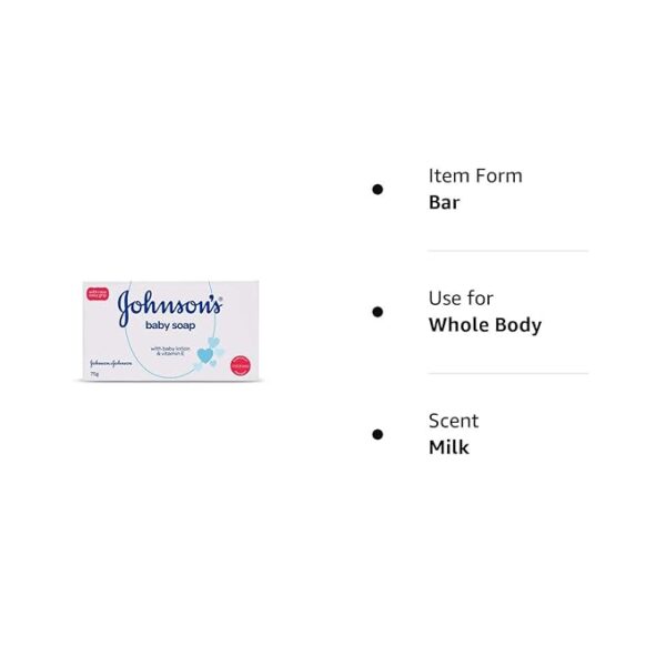 Johnsons Baby Soap 75g - Image 3