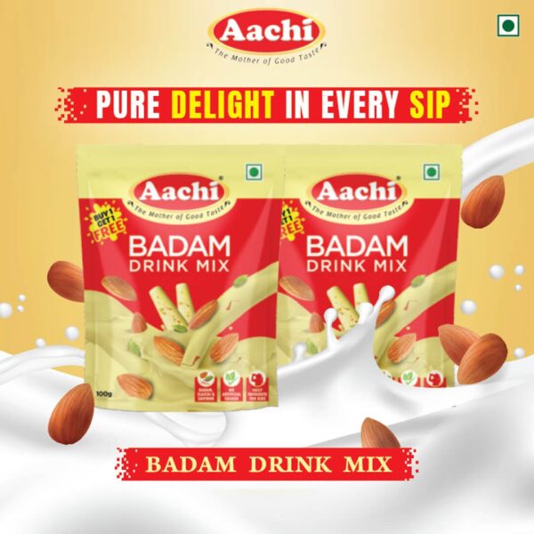 Aachi Badam Drink Mix 100g - Image 3